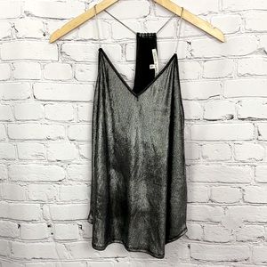 Rachel Roy Metallic Chain Strap Tank Top